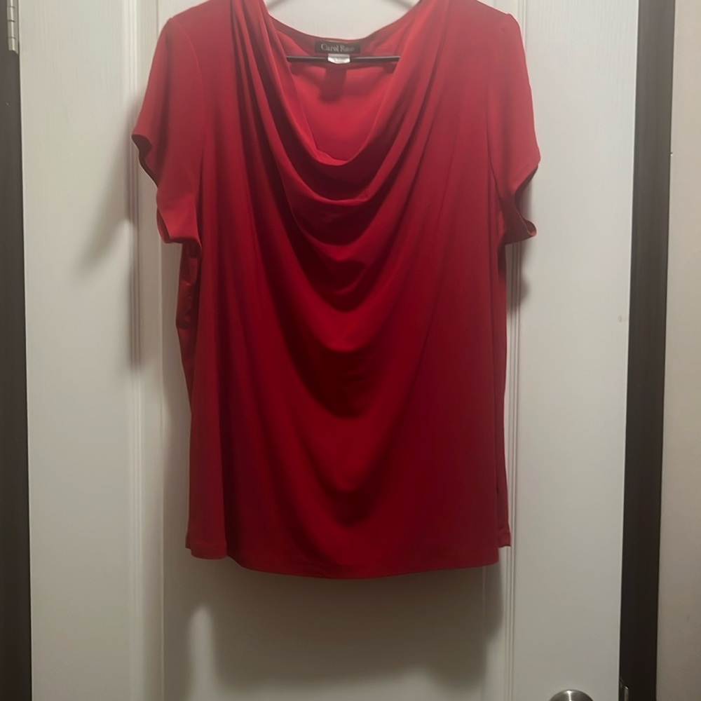 Women’s Red Business Casual Top Size 2X
CAROL ROSE